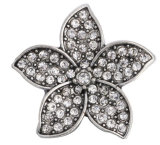 20MM White design Rhinestone enamel Metal snap buttons