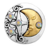 20MM gold design Rhinestone enamel Metal snap buttons