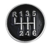 20MM black design Rhinestone enamel Metal snap buttons