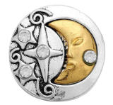 20MM gold design Rhinestone enamel Metal snap buttons