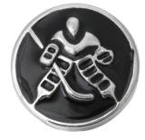 20MM black design Rhinestone enamel Metal snap buttons