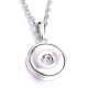 Necklace 80CM chain silver  fit 20MM chunks snaps jewelry necklace for women