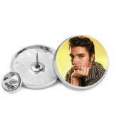25MM Famous music Painted metal brooch temperament high-end clothing accessories brooch