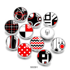 20MM  Pattern Print  glass snaps buttons