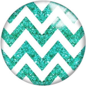 20MM Blue Pattern Print  glass snaps buttons