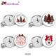 25MM Christmas Painted metal brooch temperament high-end clothing accessories brooch