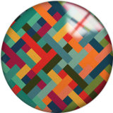 20MM Colorful  Pattern Print  glass snaps buttons