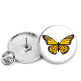 25MM Butterfly Painted metal brooch temperament high-end clothing accessories brooch
