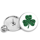25MM Clover Love Painted metal brooch temperament high-end clothing accessories brooch