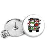 25MM Christmas Car Painted metal brooch temperament high-end clothing accessories brooch