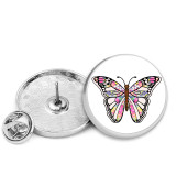 25MM Butterfly Painted metal brooch temperament high-end clothing accessories brooch