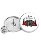 25MM Christmas Love Painted metal brooch temperament high-end clothing accessories brooch