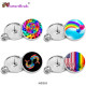 25MM Colorful Love Butterfly Painted metal brooch temperament high-end clothing accessories brooch