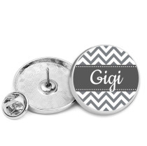 25MM Gigi MOM Painted metal brooch temperament high-end clothing accessories brooch