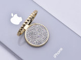 Mobile phone ring holder Full metal diamond-studded 360 rotating ring buckle