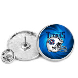 25MM Football team Painted metal brooch temperament high-end clothing accessories brooch