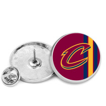 25MM Basketball team Painted metal brooch temperament high-end clothing accessories brooch