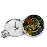 25MM Harry Potter Painted metal brooch temperament high-end clothing accessories brooch