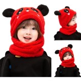 Coral velvet earmuffs for children in autumn and winter