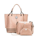 Three-piece bag-in-the-bag, single-shoulder bag fit 18mm snap button jewelry