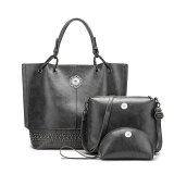 Three-piece bag-in-the-bag, single-shoulder bag fit 18mm snap button jewelry