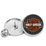 25MM Harley Painted metal brooch temperament high-end clothing accessories brooch