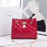 Bags women's shoulder bags rhombus chain small bag messenger bag fit 18mm snap button jewelry