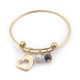 Valentine's Day Gift Fashion heart shaped stainless steel bracelet