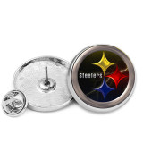 25MM team Painted metal brooch temperament high-end clothing accessories brooch