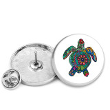 25MM Cartoon Sea turtle Painted metal brooch temperament high-end clothing accessories brooch