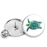 25MM Cartoon Sea turtle Painted metal brooch temperament high-end clothing accessories brooch