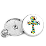 25MM Anchor Nana Cross Painted metal brooch temperament high-end clothing accessories brooch