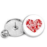 25MM Red Love Painted metal brooch temperament high-end clothing accessories brooch