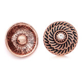 20MM Rose gold design Rhinestone  Metal snap buttons