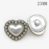 23MM  Love pearl golden silver  snap buttons