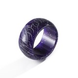 secret wood new hand jewelry trend magic forest cool luminous crack ring does not fade