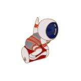 Astronaut brooch creative personality drip paint brooch bag decoration accessories badge