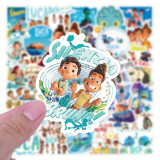 50pcs Summer friendship day graffiti stickers decorative suitcase notebook waterproof detachable stickers