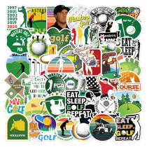 50pcs Golf master sport graffiti stickers decorative suitcase notebook waterproof detachable stickers