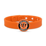 31 styles Painted metal  NFL Team Rugby Football sport Silicone bracelet