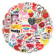 50pcs Love Valentine's Day graffiti stickers decorative suitcase notebook waterproof detachable stickers