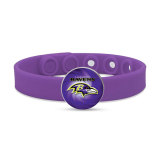 32 styles Painted metal  NFL Team Rugby Football sport Silicone bracelet