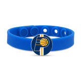 30 styles Painted metal  NBA team basketball sport Silicone bracelet
