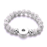 18 styles Rhinestone beads in multiple colors Bracelet fit18&20MM snap button jewelry