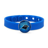 32 styles Painted metal  NFL Team Rugby Football sport Silicone bracelet
