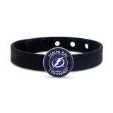 32 styles Painted metal  NHL team hockey sport Silicone bracelet
