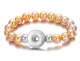 22 styles Bead Pearl 1 buttons snap   bracelet fit 18&20MM snap button jewelry