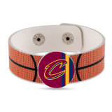 30 styles Painted metal Painted metal NBA team basketball sport Leather bracelet