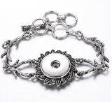 18 styles Love  Metal 1 buttons snap Golden silver rose gold  bracelet fit 18&20MM snap button jewelry