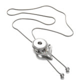 10 styles Love Necklace adjustable chain silver  fit 20MM chunks snap button jewelry